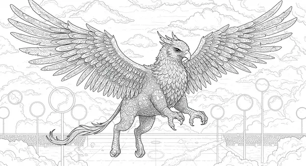 Relaxed adult coloring an intricate page with a cup of tea