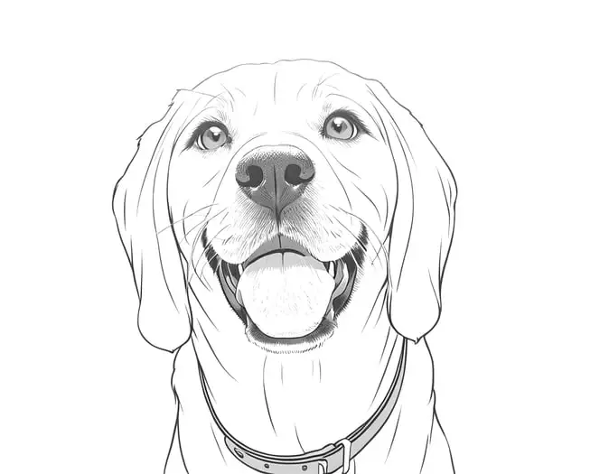 Dog coloring page