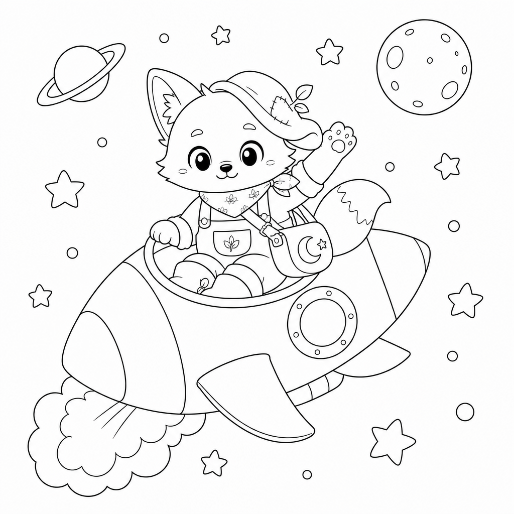 @milo on a rocket ship