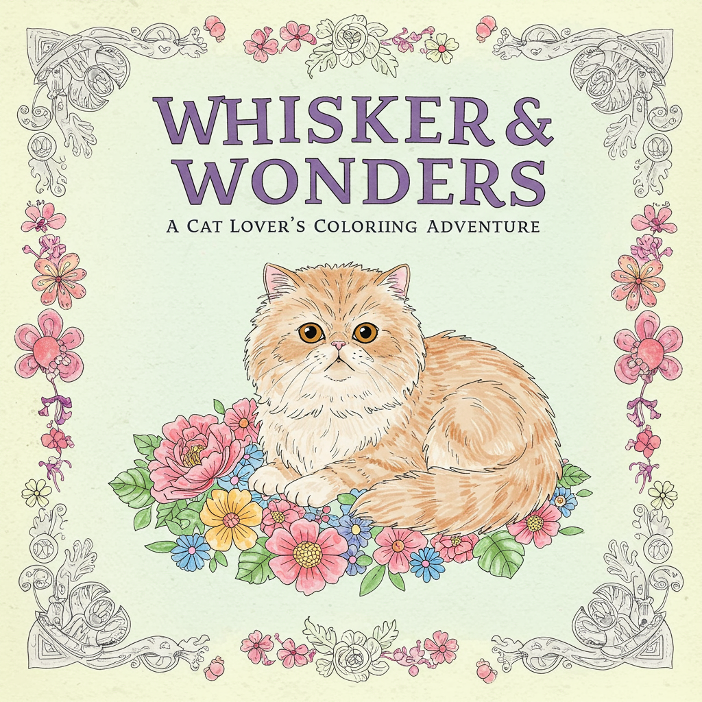 Whiskers & Wonders: A Cat Lover’s Coloring Adventure