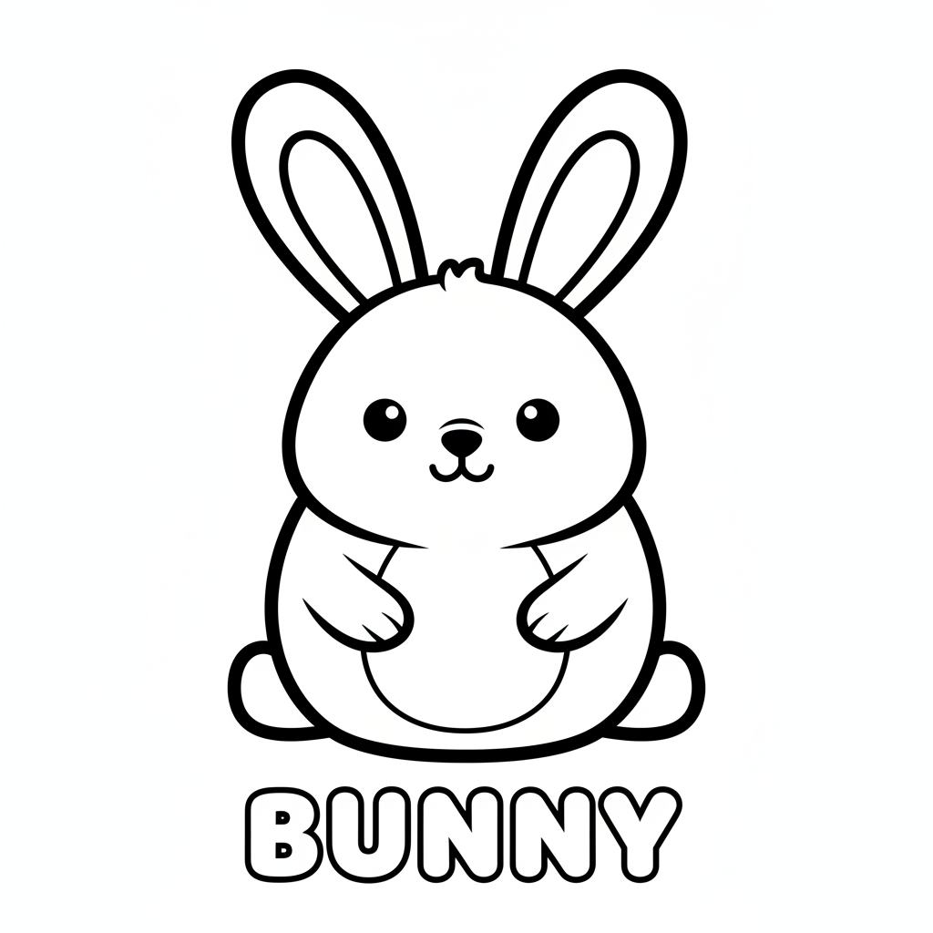 a bunny with big ears